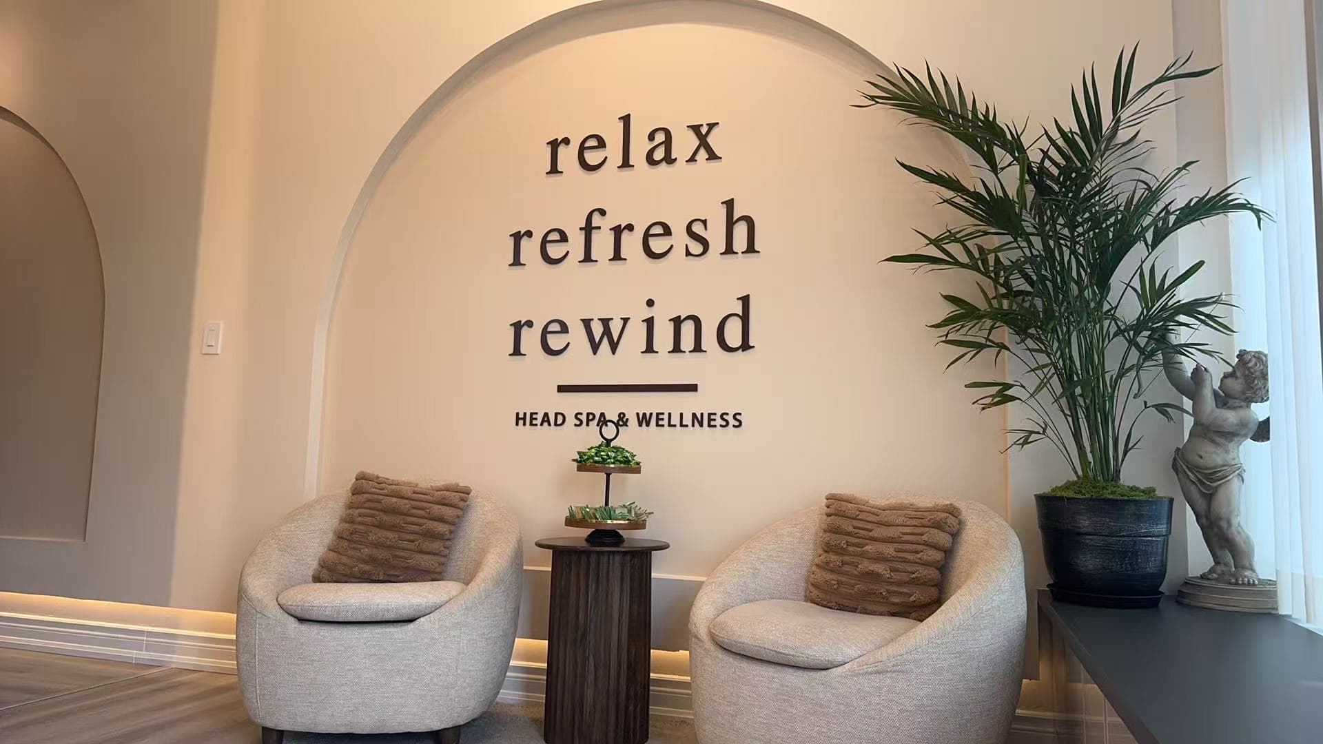 Reception — relax, refresh, rewind